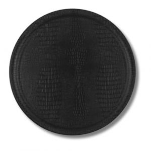 Image de Platex Plateau Limo Ø 45 cm Croco Noir