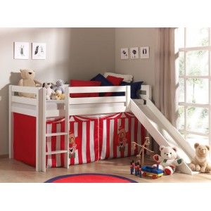 Vipack Furniture Lit Pino avec toboggan Cirque pour enfant 90 x 200 cm