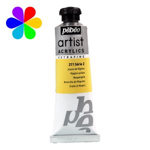 Image de Pebeo Peinture acrylique extra fine Artist 37 ml 211 - Jaune de Naples