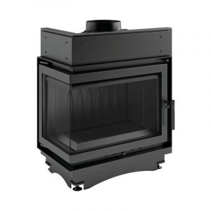 Azura home design Insert cheminée MAJA 8 BS vitre à gauche 150 mm