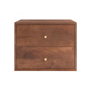 Rendez-vous Déco - Table de chevet suspendue en bois de manguier - oréa