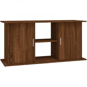 VidaXL Support d'aquarium chêne marron 121x41x58 cm bois d'ingénierie