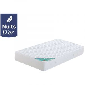 Matelas 140x190 Mousses Latex + Aertech 7 Zones de Confort Soutien Ferme Epaisseur 21 cm + Oreiller Mémoire de Forme OFFERT 140 190 Nuits d'Or