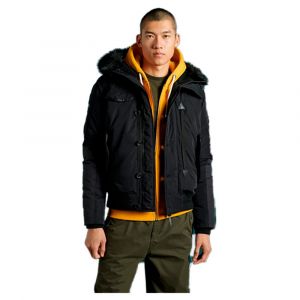 Superdry A4-Padded Veste, Noir, L Homme