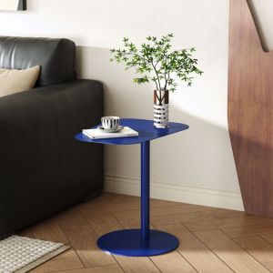 Table d'appoint Nastätten 50 x 50 x 38 cm bleu foncé [en.casa]