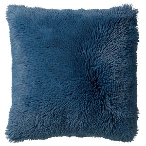 Image de Dutch Decor Coussin - bleu fausse fourrure 60x60 cm uni