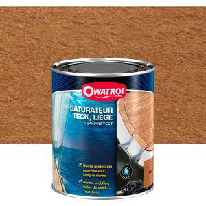 Owatrol Saturateur marine teck et liège TEAK PROTECT Teck (owm2) 1 litre - Teck (owm2)