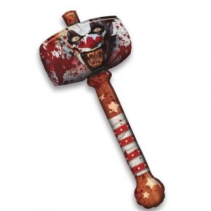 Fiestas Guirca Marteau Clown Gonflable 90CM Accessoire de déguisement Cosplay pour Halloween T me(s) :
