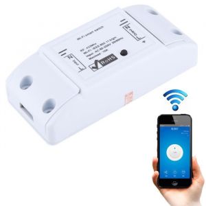 Yonis Interrupteur Connecté iOs Android Relais 433 Mhz Wifi Distance Minuterie Blanc