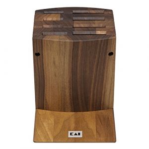 Bloc à couteaux en bois noyer 8 pièces