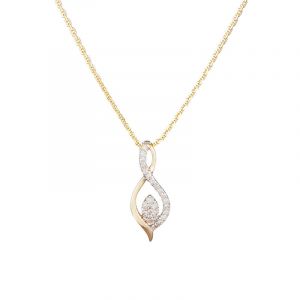 Caratelli - Pendentif Luna Diamants 0.07 ct or jaune