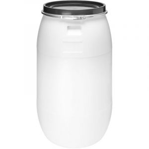 Garronda r&eacute;servoir d'eau de 220 litres, Baril Alimentaire, f&ucirc;t &agrave; Large Ouverture en HDPE et sans BPA, tonneau de Jardin, bac &agrave; Aliments pour Animaux,