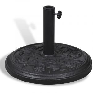 VidaXL Pied /Base de parasol rond en résine