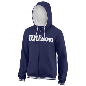 Wilson Sweatshirts Team Script Full Zip Hooded - Blue Depths / White - Taille XXL