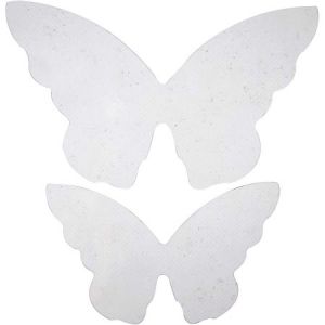 Creotime Ailes de papillon en papier - 12 à 16 cm - 20 pcs