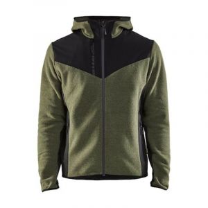 Blaklader Veste de travail tricotée avec softshell 5940 - Vert foncé / Noir - m - Vert foncé / Noir