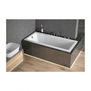 Azura home design Baignoire MODERN ultra-slim 140/150/160/170/180 cm - Dimensions: 140cm - Blanc