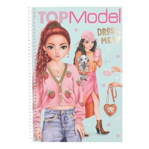 Depesche 13486 TOPModel Dress Me Up-Livre 20 Pages de Motifs de modèles pré-imprimés à réaliser soi-même, y Compris 7 Feuilles d'autocollants, Paper, Multicolour, Taille Unique