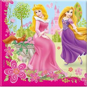 20 serviettes papier Princesse Summer Palace