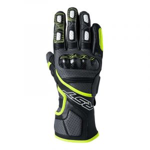 RST Gants cuir Fulcrum noir/jaune fluo- XL
