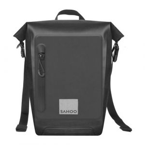 Image de Sacoche Vélo Étanche Capacité 20L Fixation Porte-Bagages Arrière Sahoo Noir