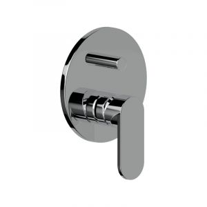 Kiamami Valentina Ensemble Externe Chromé Pour Douche Encastrée Avec Déviateur Amalfi