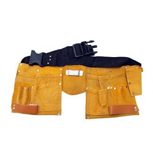 Ceinture porte-outils en cuir avec 11 poches