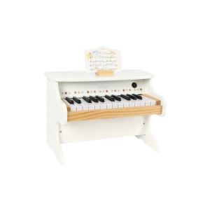 Piano à queue bois blanc enfant