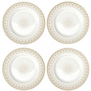 Easy life Coffret 4 Assiettes à Dessert 19 Cm - Festive