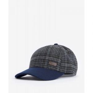 Barbour Clyde Cap - Casquette homme Navy / Grey Plaid Taille unique