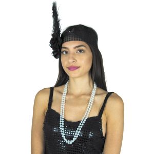 Ruedelafete Collier de perles blanc