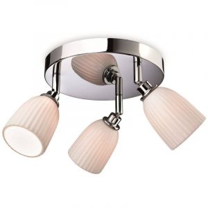 Plafonnier salle de bains Metro 3 ampoules Chrome