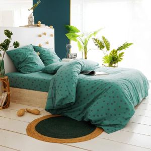 Drap Housse MAX Pois Vert