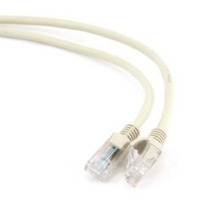 Gembird PP12-1M - Cordon de raccordement RJ45 M/M 1 m UTP Cat.5e Moulé, beige