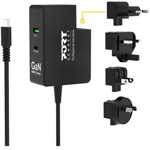 Port designs PORT Connect Chargeur mural international GaN 100W USB-C et USB-A