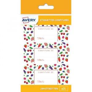 Image de Avery-Zweckform Étiquettes confiture 21 Fruits Rouges