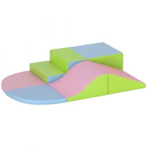 Homcom Module motricité bébé - 4PCS - pour enfants dâge préscolaire - en mousse EPE - multicolore