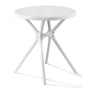 VICTOR Table ronde Ø 70 cm Pieds tulipe Blanc