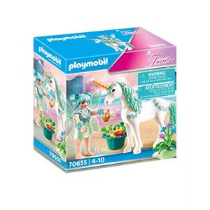 Image de Playmobil Fairies 70655 Licorne avec fée à partir de 4 Ans