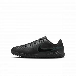 Nike Chaussure de foot coupe basse pour surface synth&eacute;tique Jr. Tiempo Legend 10 Academy pour enfant/ado - Noir - Taille 33 - Unisex