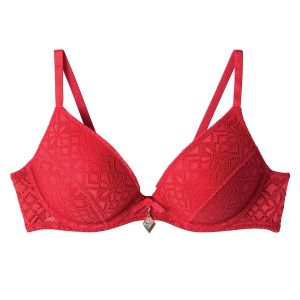Soutien-gorge ampliforme coque moul&eacute;e rouge Absinthe