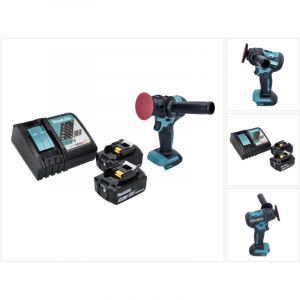 Makita DPV300RT Polisseuse sans fil 18 V - 50 / 80mm - Brushless + 2x Batteries 5,0 Ah + Chargeur