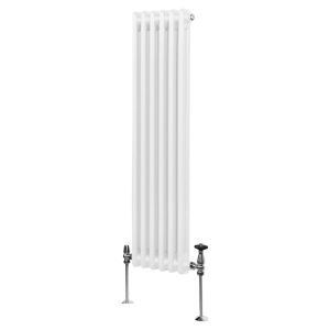 Radiateur Traditionnel à 2 Colonnes Chauffage Vertical Blanc 1500 x 292mm