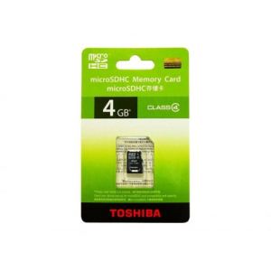Toshiba SD-C04GR7W4 - Carte mémoire microSDHC 4 Go classe 4