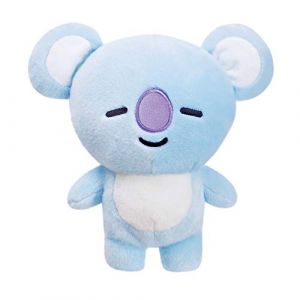 Aurora Produits Officiels BT21 signés World, Peluche KOYA, Moyen modèle, 61320, Bleu