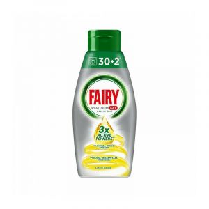 Fairy Platinum gel lave-vaisselle citron 30+2