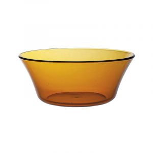 Saladier tulipe 91 cl en verre trempé résistant teinté vermeil
