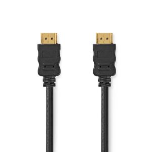 Nedis Lot de 10 câbles HDMI haute vitesse avec Ethernet (Noir) - 2 m