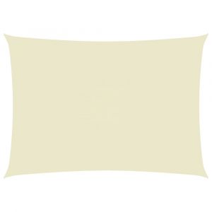 Voile toile d'ombrage parasol tissu oxford rectangulaire 2 x 4,5 m crème 02_0009620