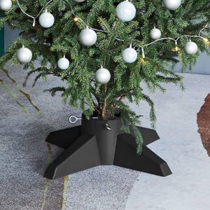 VidaXL Support de sapin de Noël Gris 55,5x55,5x15 cm